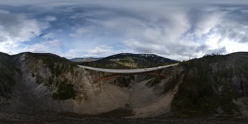 Aerial Landscape and Bridge