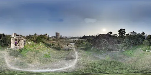 Sunset Over Rural and Urban Expansion