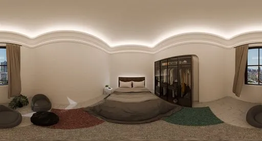 Modern Minimalist Bedroom Interior