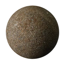 Wet gravel with grass