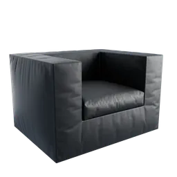 Throw-Away Zanotta Armchair BLACK