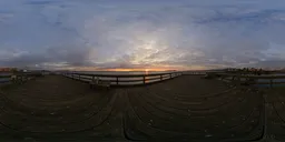 Dramatic Sunrise at Wooden Pier