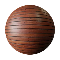 Realistic wooden planks PBR texture for 3D modeling in Blender and similar software.