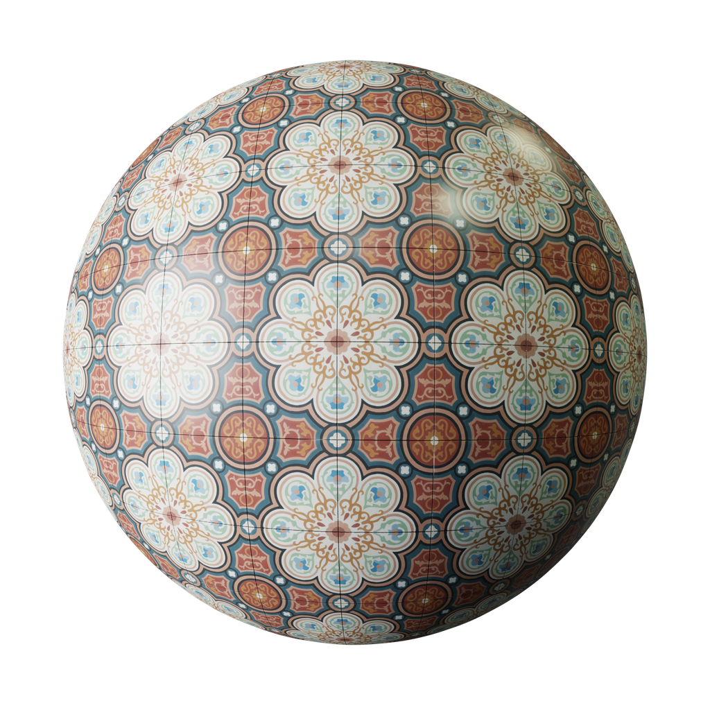 Patterned tiles | FREE tiles materials | BlenderKit