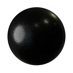 Rough Grainy Painted Black Steel
