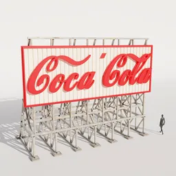 Outdoor billboard sign