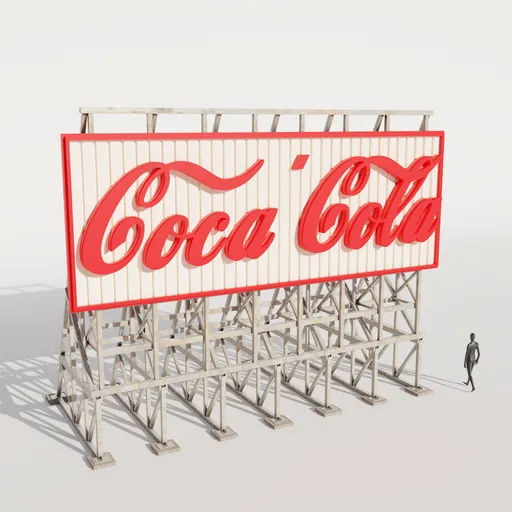 Outdoor billboard sign