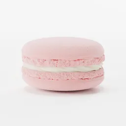 Strawberry Milk Macaron(high detailed)
