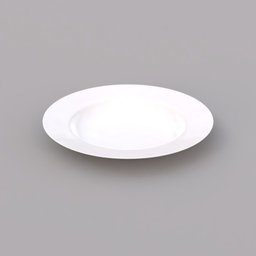 white plate deep