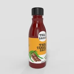 Thai Tamarind Sauce Glass Bottle
