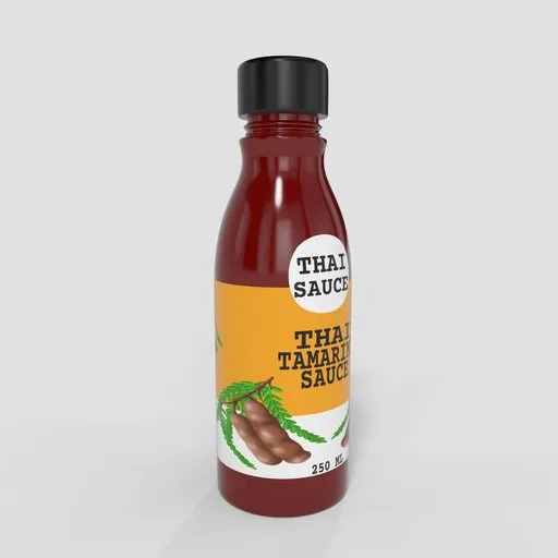 Thai Tamarind Sauce Glass Bottle