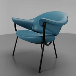 "Murano armchair by Luca Nichetto for Offecct - a stylish and comfortable upholstered chair for your space. Available in fabric or leather options. Perfect for your Blender 3D furniture designs."