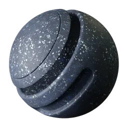 Blue scratched old metal