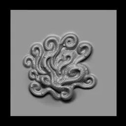 3D Monster Octopus Tentacles Sculpting Brush Effect for Blender Model Detailing