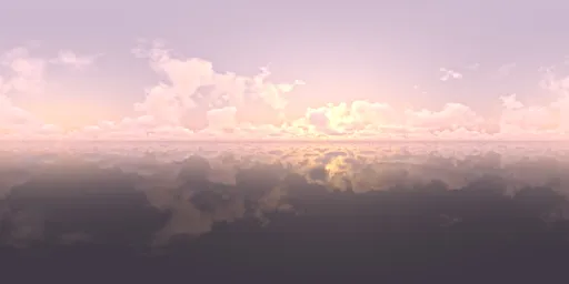 Sunset over the sea