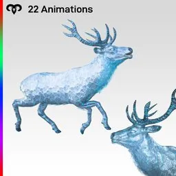 Ice Deer Animated
