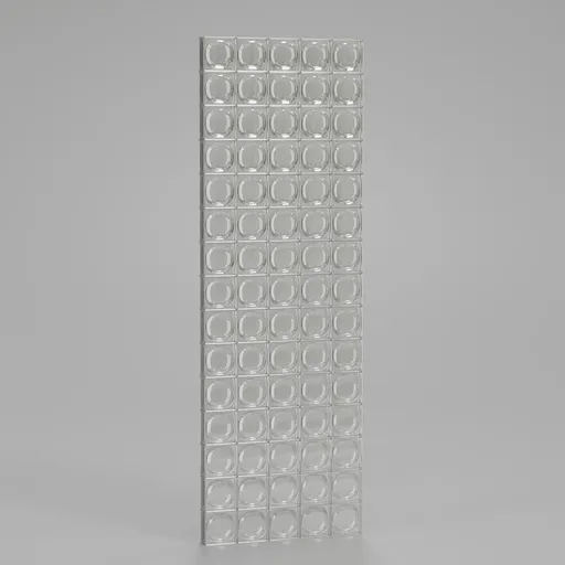 Bubble Glass Block Wall