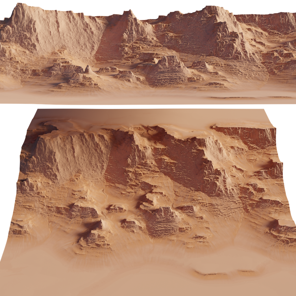 Sandstone Cliffs | FREE Terrains models | BlenderKit