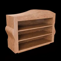 Organic Oak Console Cabinet