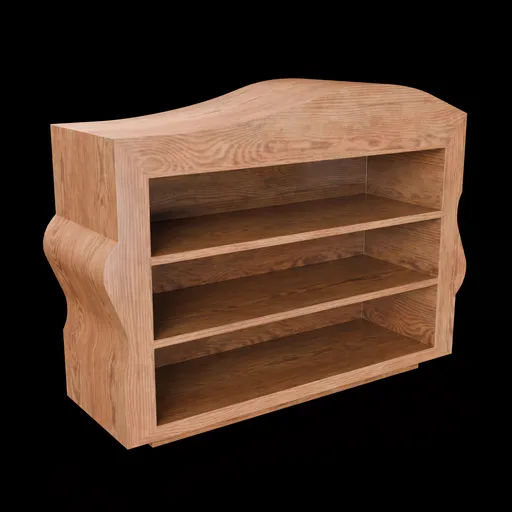 Organic Oak Console Cabinet