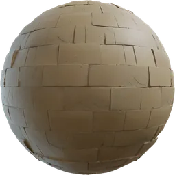 High-quality PBR sandstone texture for 3D modeling and rendering, created by Rob Tuytel.