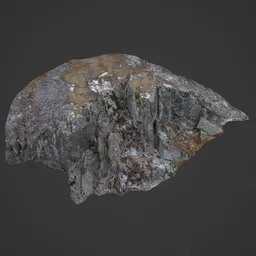 Low Poly Mountain Rock Photoscan