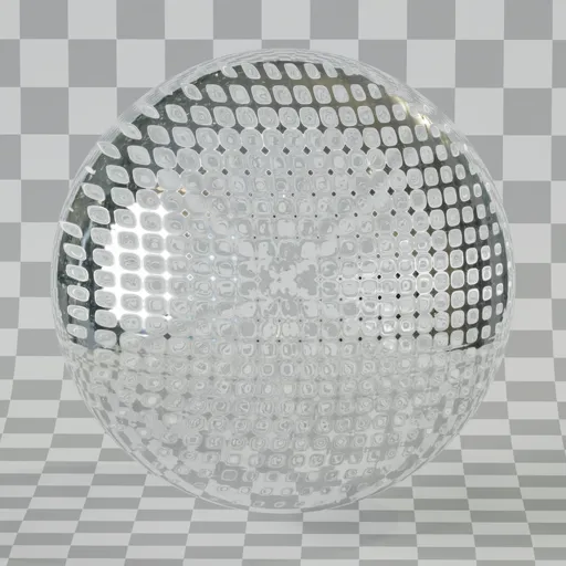 Procedural textured glass