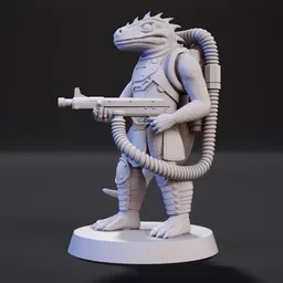 Machine gun lizard