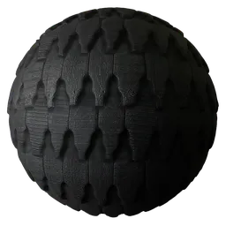 Shingle Roof Tiles Dark Ornate