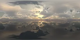 Contrasting cloudy sky