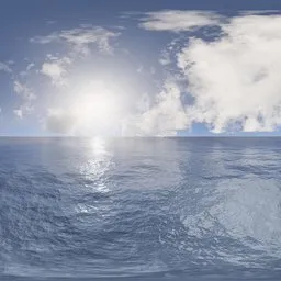 Bright Ocean Horizon Daylight