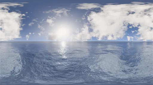 Bright Ocean Horizon Daylight