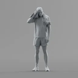 Lowpoly Male Sport Character
