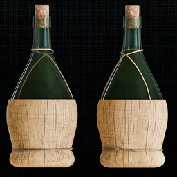 Tuscan Wine in Fiasco Basket