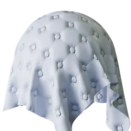 White Tufted Leather