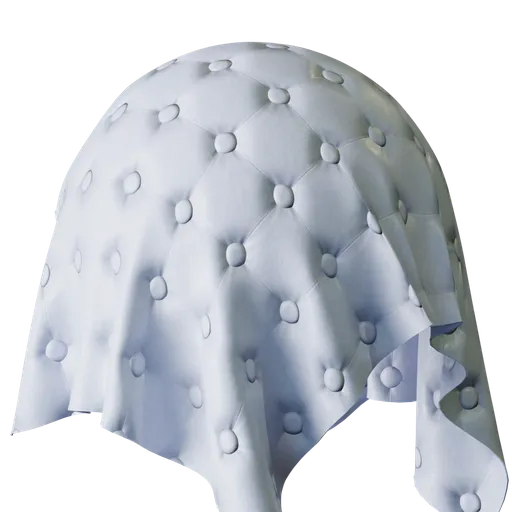 White Tufted Leather
