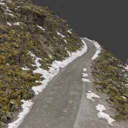Mountain Dirt Road Photoscan