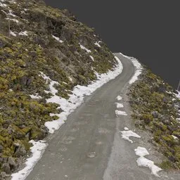 Mountain Dirt Road Photoscan
