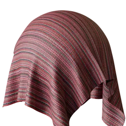 Stripe Red Chenille