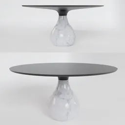 Round Dining Table Aqua