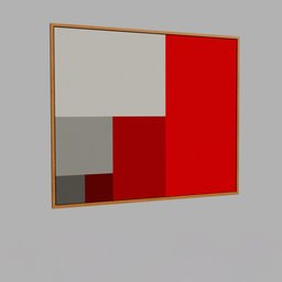Framed modern painting 3