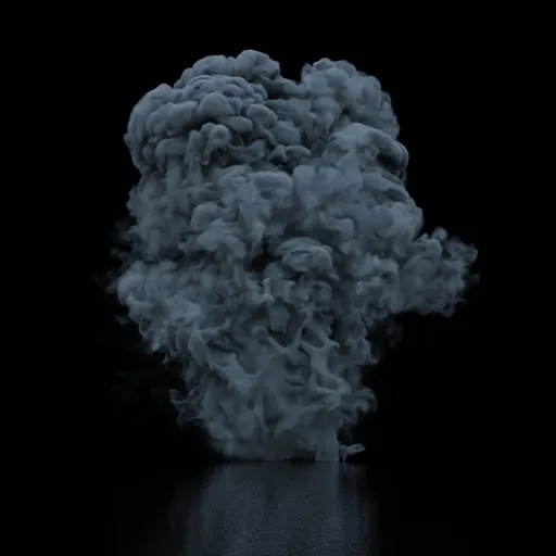 Heavy Rising Smoke Static
