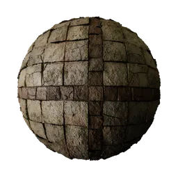 Medieval Stone Grid Floor Tile