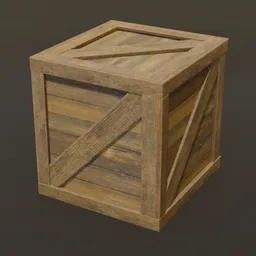 Weathered Pine Logistics Crate