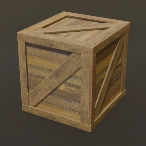 Weathered Pine Logistics Crate