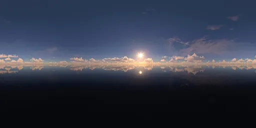 Sea, Sunset, Clouds
