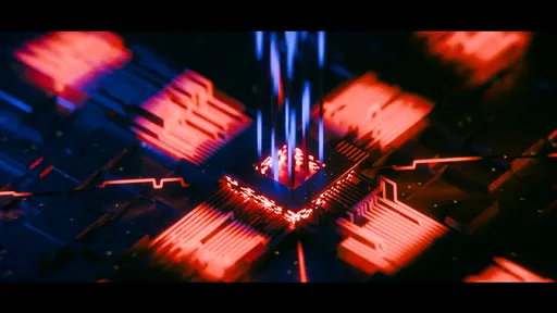 Neon Core Futuristic Cyberpunk Chip