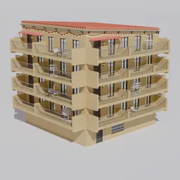 Mediterranean Apartment Building
