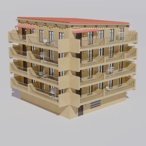 Mediterranean Apartment Building