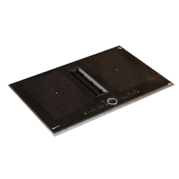 Highly detailed Blender 3.6 3D model of a modern induction hob with a sleek design, available in .blend format, rendered with Cycles.